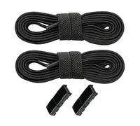 E EGART Elastic No Tie Shoelaces with Metal Buckles Shoe Laces for Kids，Adults，Elderly，shoelaces apply to sneakers, board shoes, casual shoes (Black)