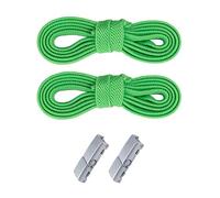 E EGART Elastic No Tie Shoelaces with Metal Buckles Shoe Laces for Kids，Adults，Elderly，shoelaces apply to sneakers, board shoes, casual shoes (Green)