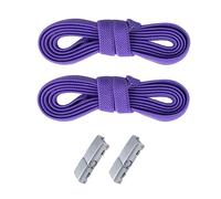 E EGART Elastic No Tie Shoelaces with Metal Buckles Shoe Laces for Kids，Adults，Elderly，shoelaces apply to sneakers, board shoes, casual shoes (Purple)