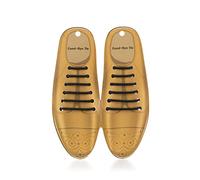 E EGART No Tie Laces for Kids and Adults, Elastic Laces for Office shoes Formal shoes Thin laces (Black)