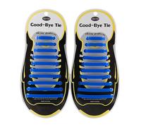 E EGART No Tie Laces for Kids and Adults, Elastic Laces for Trainers, Silicone Tieless Flat Shoelaces for Running Shoes (Navy Blue)