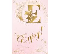 E Enjoy: A stylish personalized notebook with your letter - 150 lined pages for writing, notes, and journaling | for teens and adults