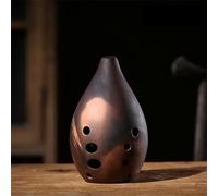 E/F/G Tone 10 Holes Instrument Chinese Flute Ancient Ceramic Ocarina for Beginners Artists Professional Performance (Color : G tone)