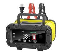 E-FAST 0-20A Battery Charger,12/24V Lifepo4 Lead Acid Automatic Smart Car Battery Charger, Automotive Trickle Charger, Automobile Battery Maintainer for Car Truck Motorcycle Lawn Mower Boat