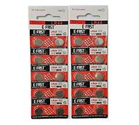 E FAST CE4 AG13 Button Batteries/Coin Cells AG13 Batteries Alkaline 1.5 Volt. Replaces Battery : AG13 LR44 G13 SR44W A76 L1154 SR44 G13 357 A76 V13GA PX76A (20 Pack)