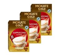 E-Ficci Bundle - Mokate Gold Premium Cappuccino Classic - 3 Pack (30 Sachets Total) with Thank You Card