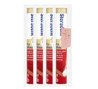 E-FICCI Bundle - Steradent Pro White Denture Cleaning Tablets (4x30, 120 Tablets) + E- FICCI Thank You Card - Restore Original Whiteness, Kiills 99.9% Bacteria, Deep Clean