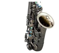E Flat Alto Saxophone Black Nickel White Copper Large Trumpet Professional Performance High-end (Color : 03)