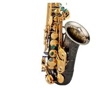 E Flat Alto Saxophone Black Nickel White Copper Large Trumpet Professional Performance High-end (Color : 02)