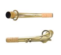 E Flat Alto Saxophone Elbow Bend Neck, B65 Alto Saxophone Sax with 24.5mm Nozzle Professional Leather Pad Heat Insulating Sax Replacement Part for Alto Saxophone