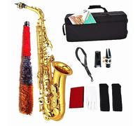 E Flat Alto Saxophone for Beginner & Adult Full Set Professional Performance Saxophone Instrument