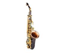 E-flat Alto Saxophone Instrument Beginner Level Professional Performance Level (Color : Lacquered gold keys)