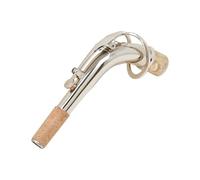 E flat alto saxophone neck mouthpiece 2.5cm saxophone brass bend instrument accessories SAX mouthpiece Saxophone Parts(Silver)