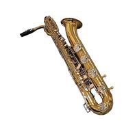 E Flat Baritone Saxophone Brass Plated Professional Woodwind Instrument With Case Beginner Saxophone
