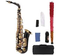 E Flat Eb Alto Saxophone Brass Black Lacquered Saxophone 82Z Key Type Woodwind Instrument With Case Saxophone for Student