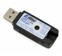 E-flite Nano QX 1S 350mah USB LiPo Charger Charges Most 1S Batteries EFLC1008