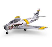 E-flite RC Airplane UMX F-86 Sabre 30mm EDF BNF Basic Transmitter Battery and Charger Not Included EFLU7050