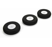 E-flite Wheels 65mm Replacement Set of 3 for Apprentice S 15e Trainer F-EFL310011