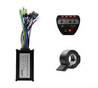 E-For Bike Controller Kit 36V 48V Sine Wave Motor Controller 750W LED-For Display Tri-Mode for Electric For Bicycle Scooter with Throttle Black(15A)