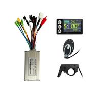 E-for Bike S866 Color Screen Instrument Panel 17A/26A Controller Kit for 24V/36V/48V Brushless Motors, IP65 Waterproof with SM Throttle and Booster, Full-Color Display for Speed and Battery - Black