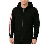 e_Genius Mass N7 Cosplay Fleece Hoodie Black Full Zip Activewear Jacket with Hood for Running & Gym