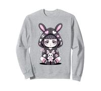 E-Girl Cute Goth Bunny Anime Gothic Kawaii Spooky Aesthetic Sweatshirt