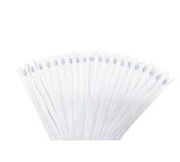 E-Goal 20 Pieces 25 cm Tailor Sewing Nylon Spool Closed End Zippers (White)