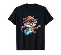 E-Guitar Cute Beaver Rock N Roll T-Shirt