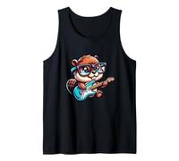 E-Guitar Cute Beaver Rock N Roll Tank Top