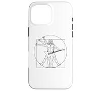 E Guitar Guitarist Leonardo da Vinci Fan Heavy Metal Case for iPhone 16 Pro Max