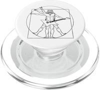 E Guitar Guitarist Leonardo da Vinci Fan Heavy Metal PopSockets PopGrip for MagSafe