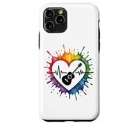 E-Guitar Heartbeat Colorful Love Expression Case for iPhone 11 Pro