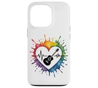 E-Guitar Heartbeat Colorful Love Expression Case for iPhone 13 Pro