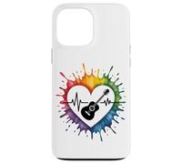 E-Guitar Heartbeat Colorful Love Expression Case for iPhone 13 Pro Max