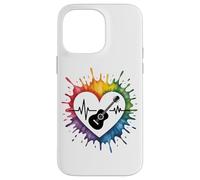 E-Guitar Heartbeat Colorful Love Expression Case for iPhone 14 Pro Max