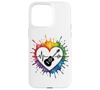 E-Guitar Heartbeat Colorful Love Expression Case for iPhone 15 Pro Max