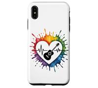 E-Guitar Heartbeat Colorful Love Expression Case for iPhone XS Max