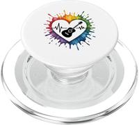 E-Guitar Heartbeat Colorful Love Expression PopSockets PopGrip for MagSafe