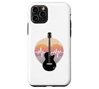 E-Guitar Heartbeat Rhythm Sunset Vibes Case for iPhone 11 Pro