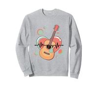E-Guitar Heartbeat Strum Your Passion Sweatshirt