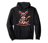 E-Guitar Kangaroo Ultimate Cool Vibes Pullover Hoodie
