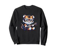 E-Guitar Tiger Jam With Cute Vibes Sweatshirt