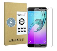 E-Hamii [2-Pack Screen Protector Compatible with Galaxy A5 2016,9H Tempered Glass Protective,2.5D Double Defense Series Premium Protect Film,[Anti-fingerprint and Anti-Scratch][Bubble-Free]