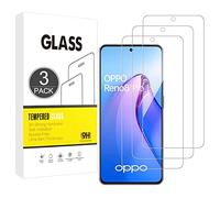 E-Hamii [3-Pack] Tempered Glass Compatible with OPPO Reno 8 Pro 5G,9H Screen Protector Film[Scratch Resistant,High Definition,Bubble Free]2.5D Double Defense For OPPO Reno 8 Pro 5G