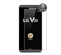 E-Hamii [3 x Unbreakable Tempered Glass 9H Compatible with LG V20 [HD Clear Crystal] 0.33 mm Screen Protector for LG V20