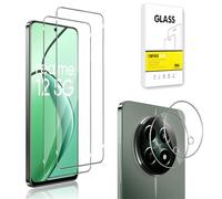 E-Hamii Screen Protector Compatible with Realme 12 5G [2 Pack] + Camera Lens Protector [2 Pack] 9H Tempered Glass[Scratch Resistant,Bubble Free] [Transparente]