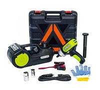 E-HEELP Hydraulic 5 Ton 12V Electric Car Jack Kit - Lifting Range: 15.5-53cm with Impact Wrench & Inflator for SUV, Sedan, MPV with LCD & Tire Pressure Display