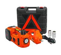 E-HEELP Hydraulic Electric Car Jack Kit 5Ton 12V Car Jack Lift (Lifting Range: 6.1~17.7 inch) with Electric Impact Wrench for SUV MPV Sedan Truck Change Tires Garage Repair