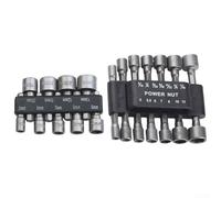 e Hex Socket Wrench Set with 5-12mm Metric and Standard Sizes, Tough Tool Steel Construction, Electrophoretic Coating for Durability, Compatible