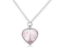 E-iffel Tower Romantic Paris Heart Silver Pet Urn Necklace Memorials Funerary Ashes Classic Pendant for Dog Cat Lover